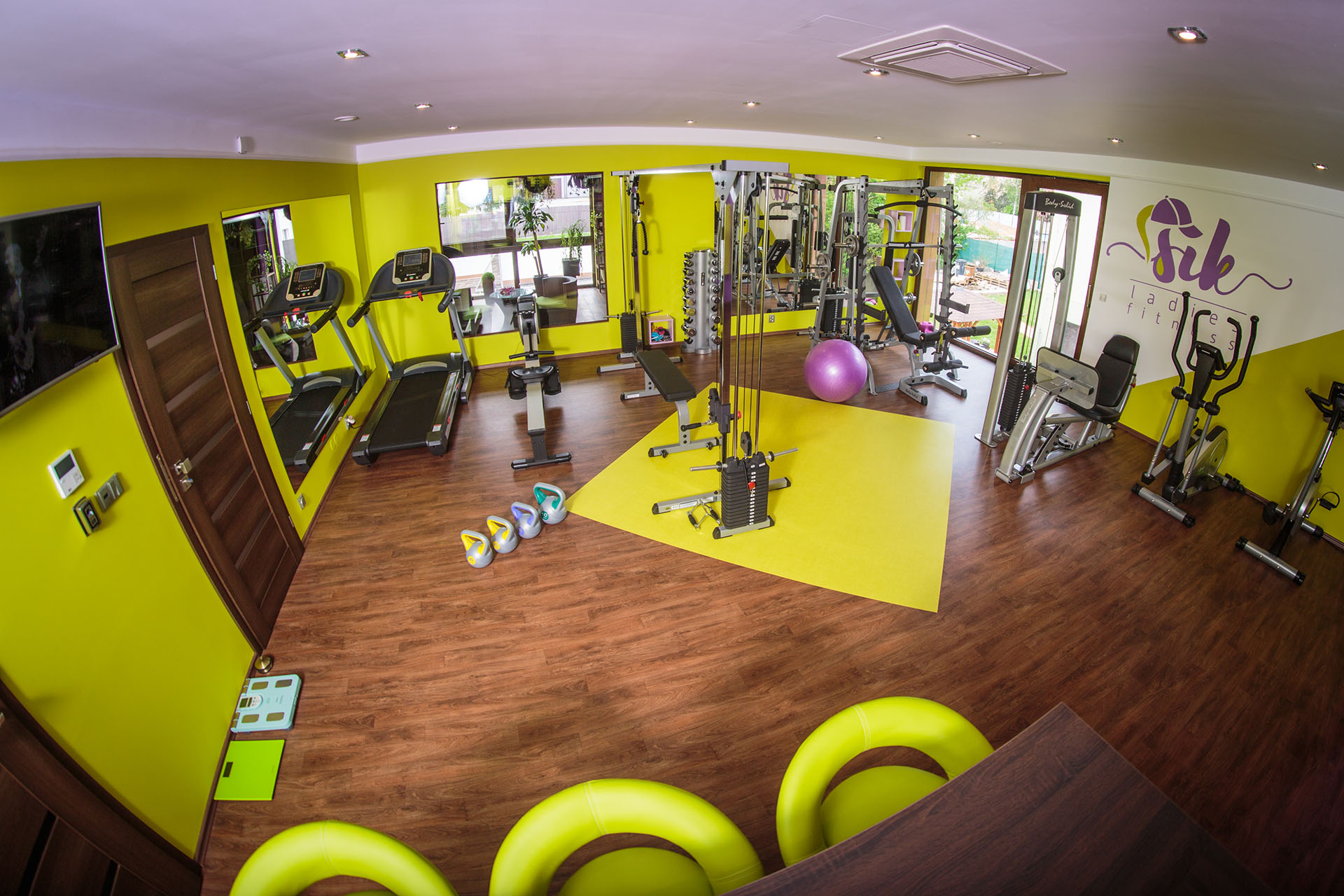 Interiér fitness